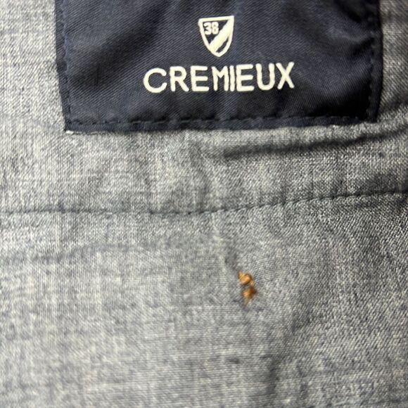 Cremieux chambray size 36 flat front pin striped shorts - Picture 3 of 6